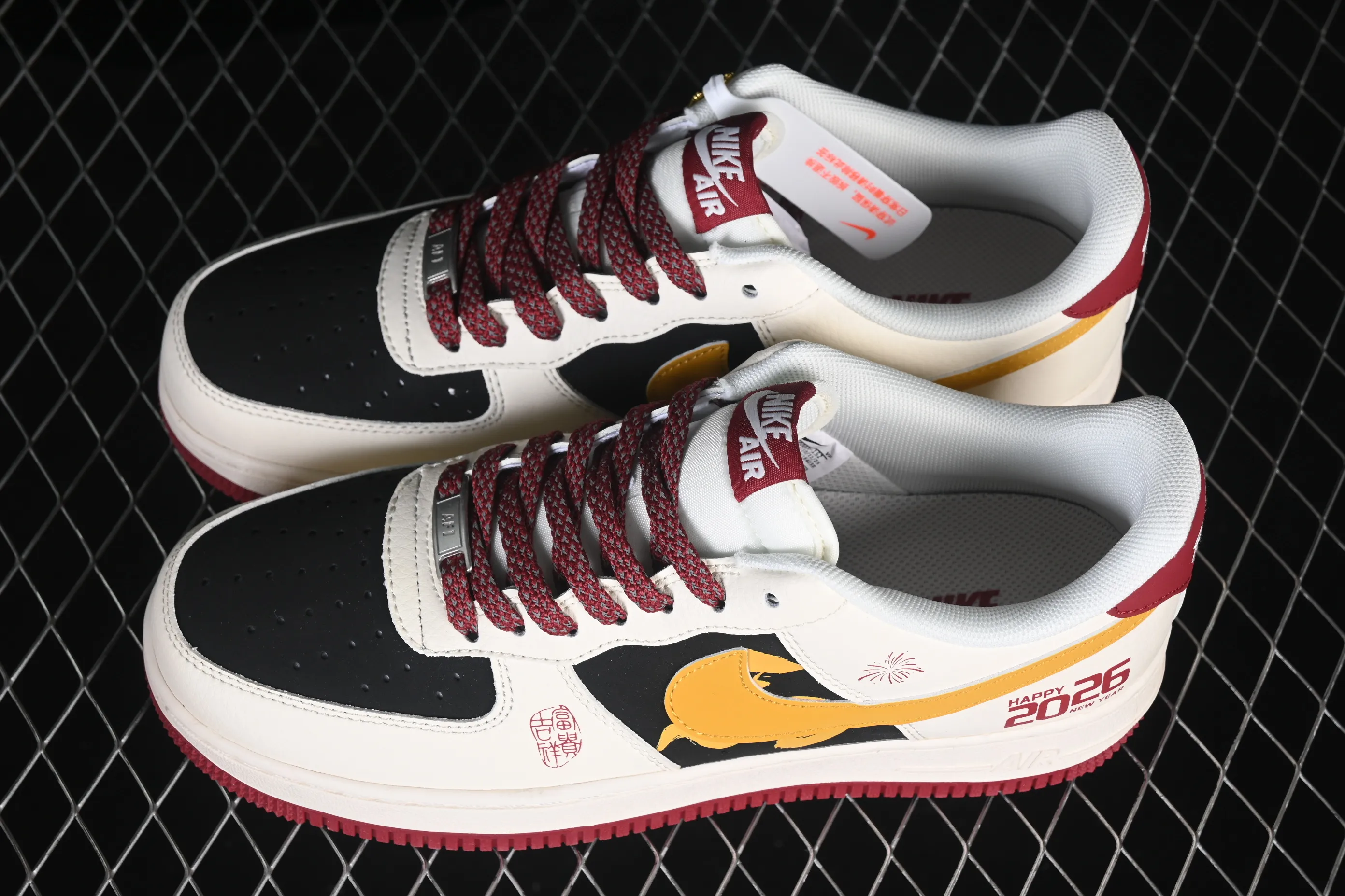 All Categories Nk Air Force 1 Air Force Series Nk Air Force 1 Low Air Force Low Nike Air Force 1'07 Low Burgundy Contrast Air Force One Low Casual Sneakers JP2026-152